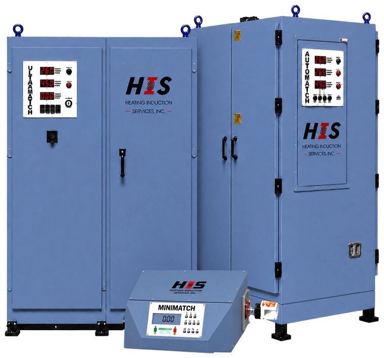 HIS induction power supply cabinets with MiniMatch controller